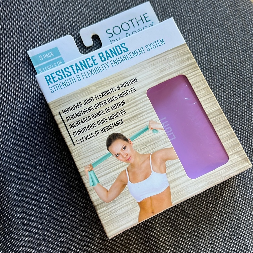 Resistance Bands for Strengthening & Flexibility Enhancement 3 Bands NEW in box